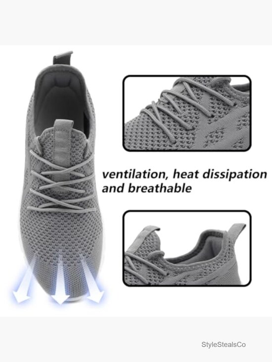 Men\'s Running Road Walking Sneakers Athletic Workout Gym Shoes Breathable